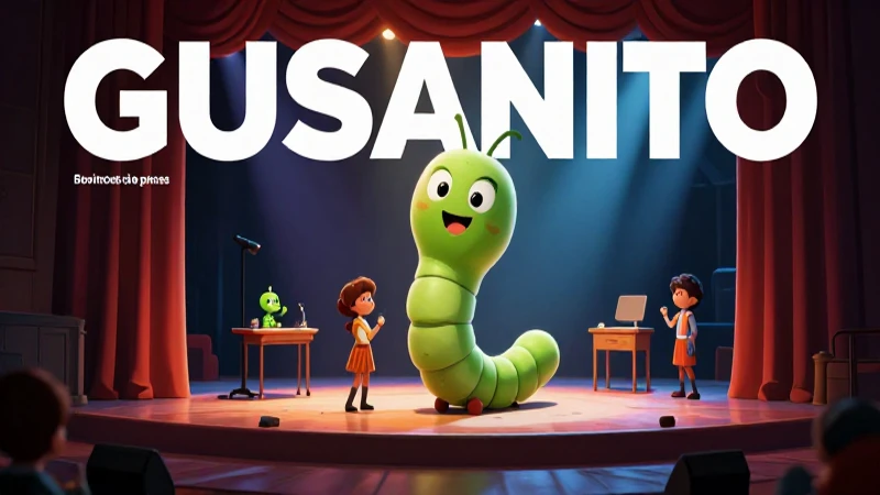 Gusanito en teatro educativo moderno y vibrante