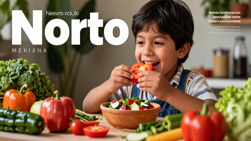 Gusto: Comprendiendo el Sentido del Gusto y su Importancia 5 Niño sonriente disfruta comida mexicana vibrante y educativa