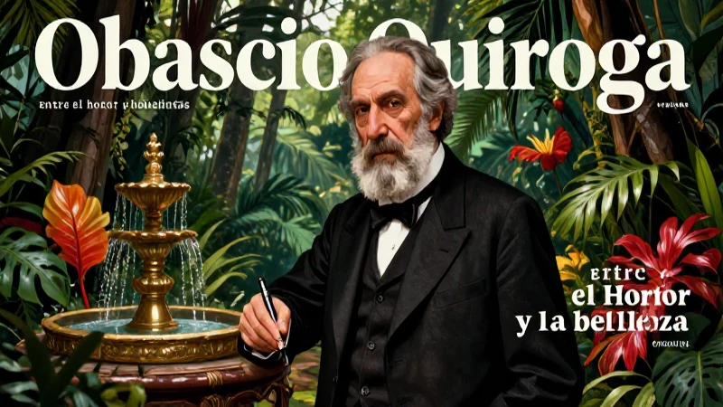 Retrato artístico de Quiroga en selva
