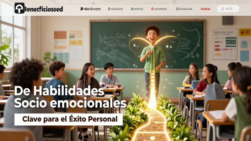 Habilidades Socio Emocionales: Clave para el Éxito Personal 3 Ilustración vibrante de éxito socioemocional