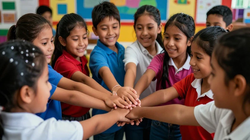 Desarrolla habilidades socioemocionales para el éxito en la nueva escuela mexicana 4 Niños mexicanos aprenden con alegría en un ambiente dinámico