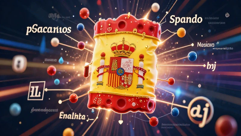 Ilustración abstracta de gramática española moderna