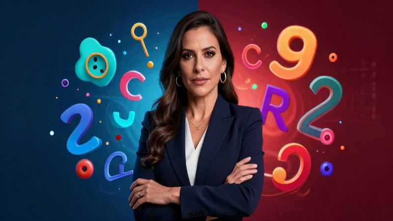 Educadora mexicana, confidentemente en un fondo dual