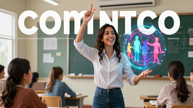 Maestra usa holograma en clase moderna