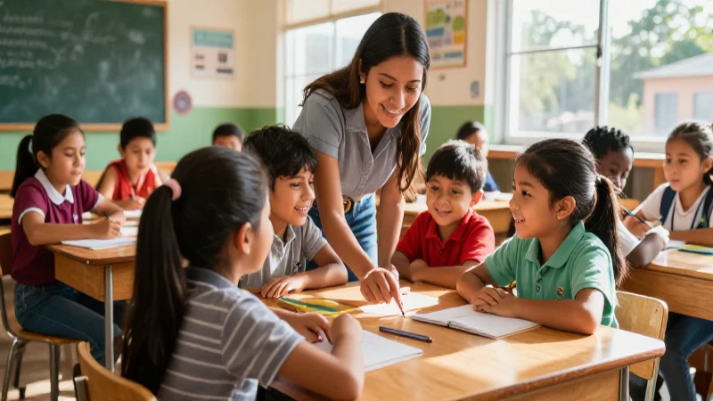 Cambia la educación con nuestro Cuaderno de trabajo para la nueva escuela mexicana 3 Niños mexicanos aprendiendo felices en aula luminosa