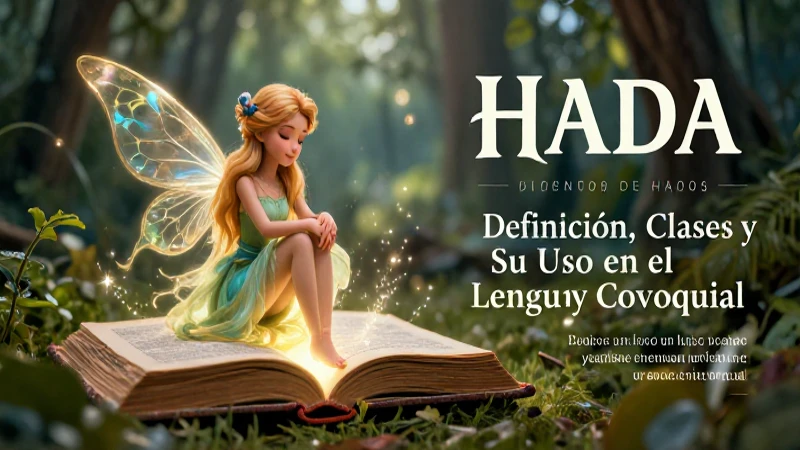 Hada: Definición, Clases y Su Uso en el Lenguaje Coloquial 5 Hadas literarias en ilustración mágica vibrante