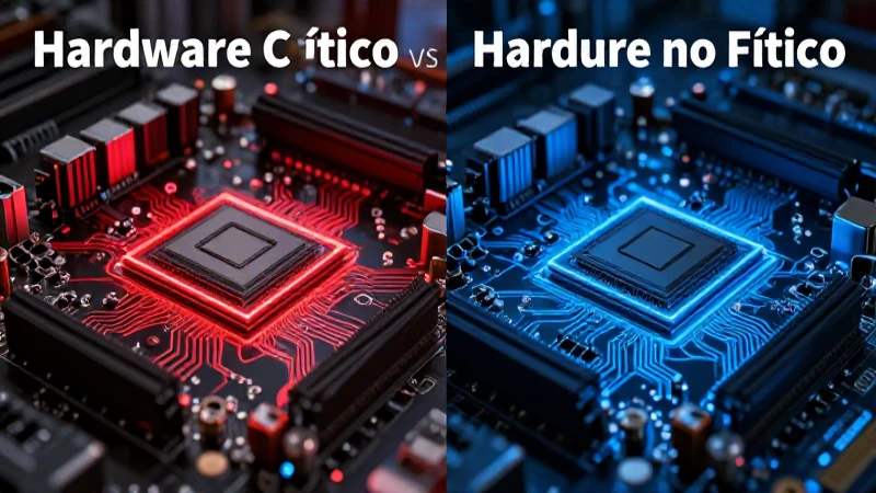 Hardware crítico se diferencia del no crítico