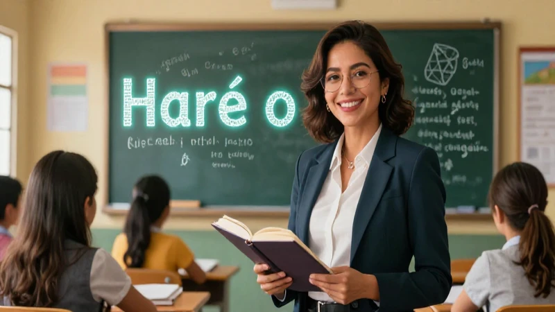 Ilustración vibrante sobre el futuro Haré/Aré