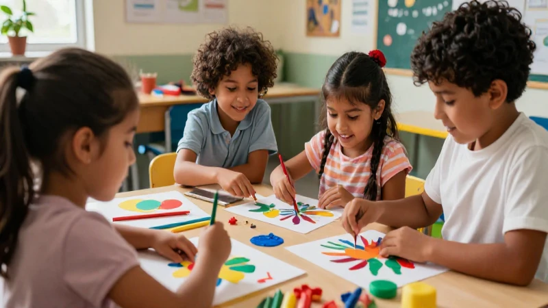 Buscas actividades creativas DIY para niños 5 Niños creativos construyen un proyecto educativo vibrante