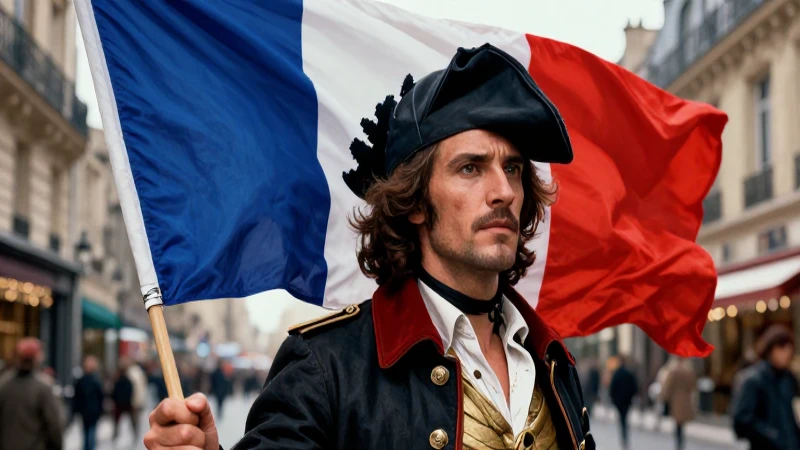 Hechos históricos: Eventos clave que cambiaron la historia 4 Revolucionario con gorro y bandera en París