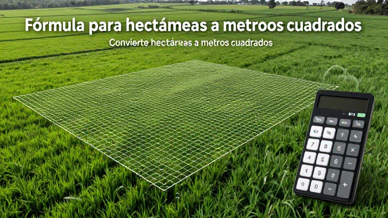 Convierte hectáreas a metros cuadrados fácilmente