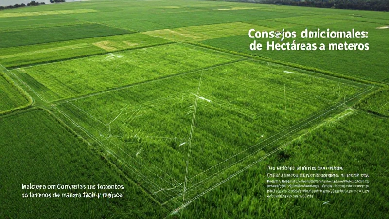 Hectáreas a metros: Convierte tus terrenos de manera fácil y rápida 3 Paisaje verde y geográfico con guía de hectáreas a metros