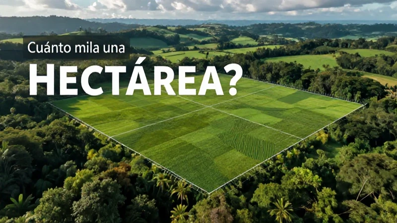 Una hectárea es un terreno de cien metros cuadrados