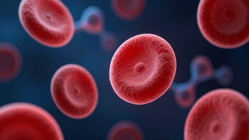 Hematosis: Qué es, características y su definición clara 7 Glóbulos rojos vibrantes con estructuras moleculares abstractas