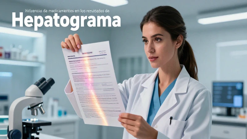 Medicamentos afectan resultados del hepatograma