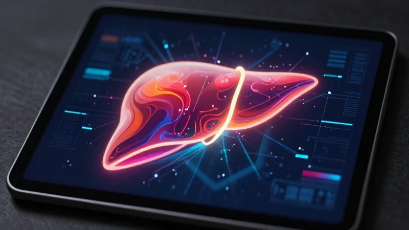 Icono humano estilizado en visualización de datos médica