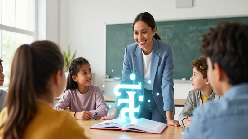 Se escribe 'era' o 'hera' Resuelve tu duda ortográfica 4 Educadora moderna con estudiante observando un símbolo abstracto