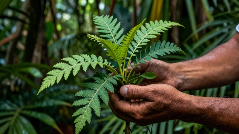 Plantas medicinales Mesoamericanas en manos