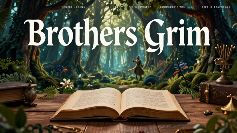 Los hermanos Grimm: Vida, obras, legado y su carrera 5 Ilustración cinematográfica de los Hermanos Grimm en un bosque encantado