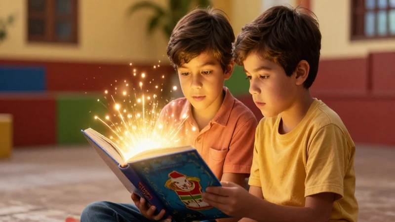 Te gustaría saber más sobre el cuento mágico de dos hermanos 4 Dos hermanos observan un libro mágico mexicano