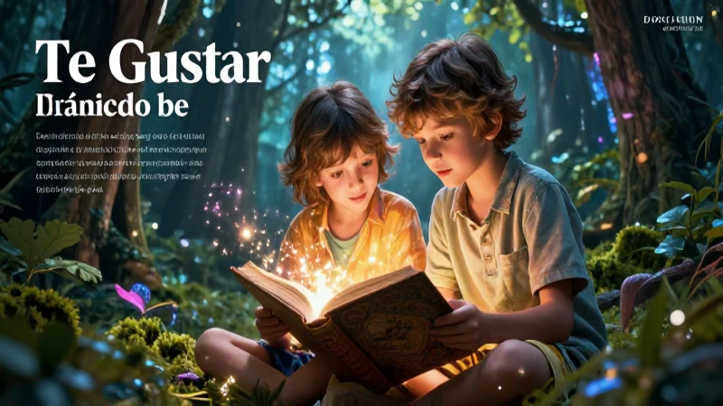 Te gustaría saber más sobre el cuento mágico de dos hermanos 5 Ilustración mágica de hermanos leyendo un libro ancestral