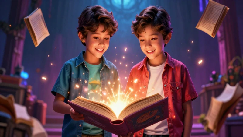 Te gustaría saber más sobre el cuento mágico de dos hermanos 3 Ilustración mágica de dos hermanos carismáticos