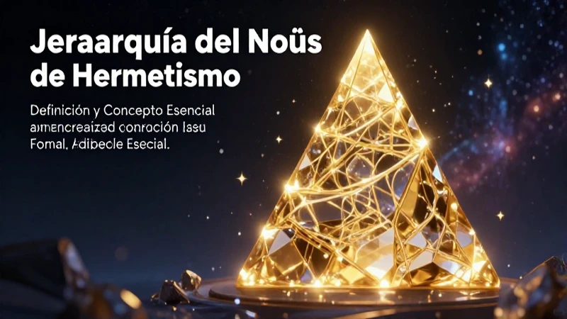Jerarquía del Noûs: conocimiento cósmico en estructura piramidal