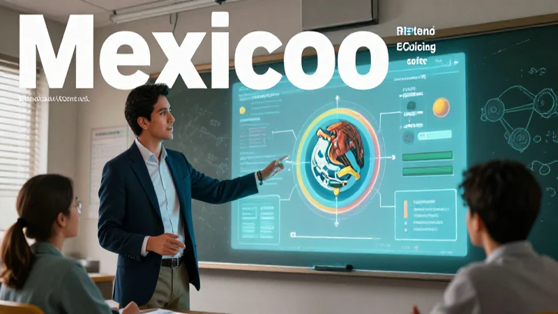 Herramientas TIC: Clave para una Escuela Innovadora 3 Profesora mexicana en un aula digital holográfica