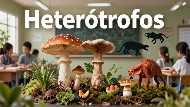 Heterótrofos: Concepto, clasificación y ejemplos destacados 4 Clasificación de los heterótrofos: un diseño educativo visual