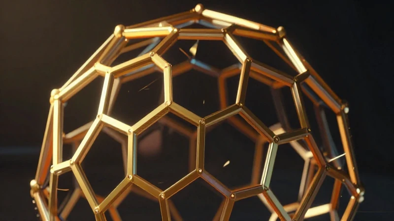 Diseño educativo moderno con geometría dorada
