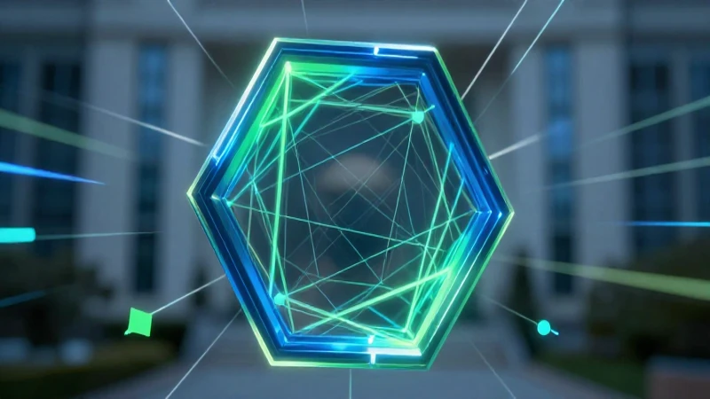 Qué es un hexágono y por qué es importante en geometría 3 Diseño geométrico dinámico en azul y verde