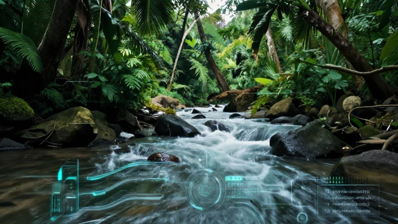 Hidrografía: Qué es, características y usos de los ríos 6 Río tropical dinámico con datos tecnológicos