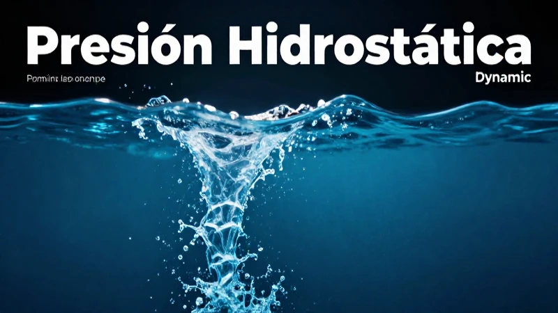Diferencia entre presiones hidrostática e hidrodinámica