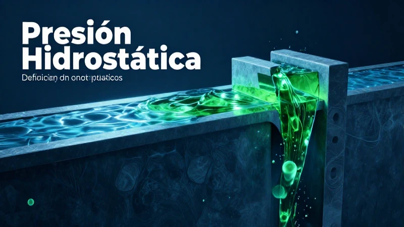 La presión hidrostática es fundamental en arquitectura