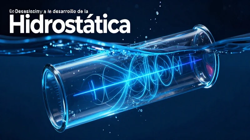 La hidrostática define la presión del agua estático