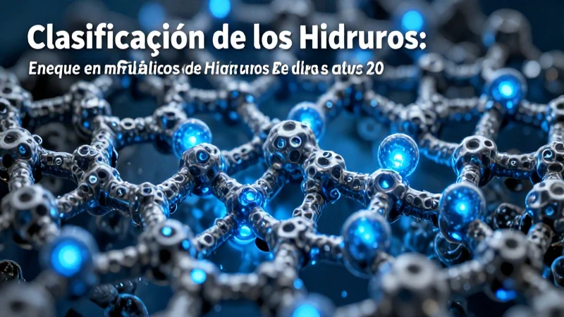 Clasificación detallada de hidruros metálicos