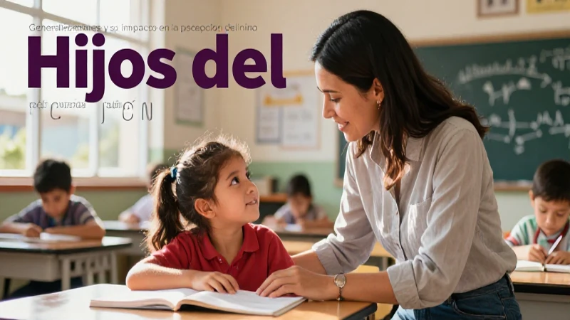 Hijos del corazón: Cuáles son las claves para ganarnos su amor 7 Maestra interactúa con niño en clase de primaria