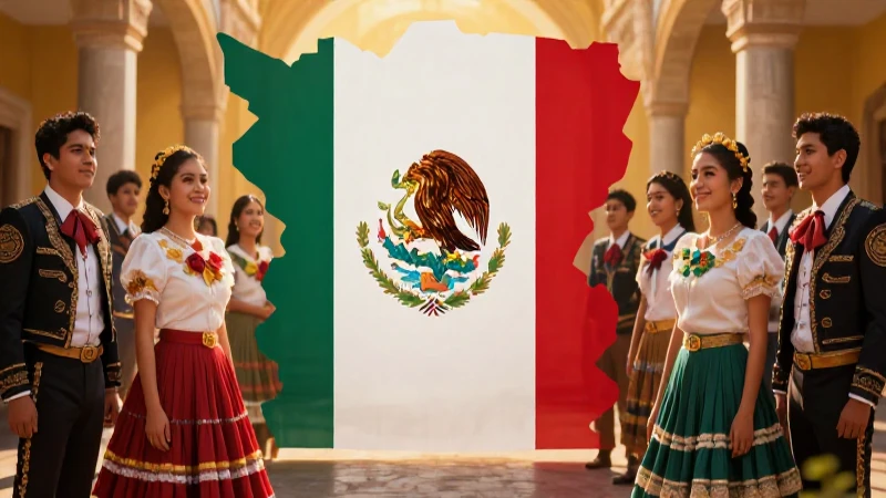 Ilustración mexicana moderna con alto detalle
