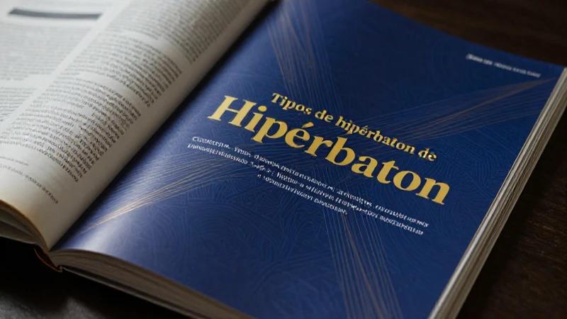 Hipérbaton: Conceptos, tipos y estética visual
