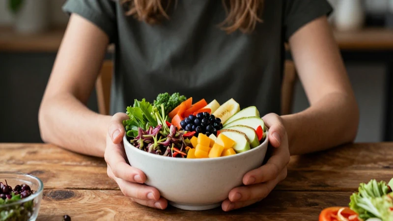 Estética vegana y comida orgánica moderna