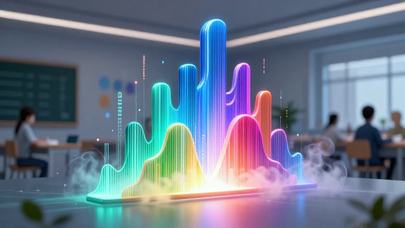 Gráfico abstracto digital dinámico en entorno moderno