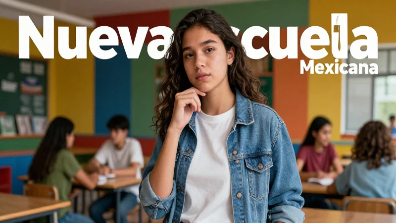 Explora la historia de la adolescencia: desafíos, cambios y aprendizajes 4 Adolescente dinámico representa la Nueva Escuela Mexicana