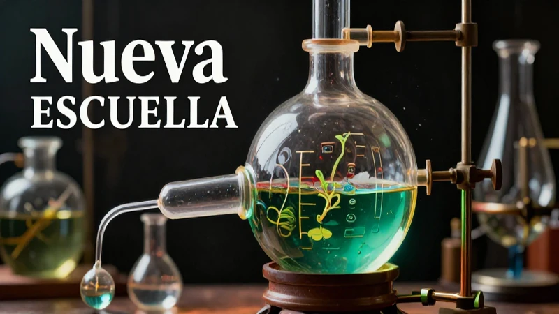 Historia de la química: Un viaje a través del conocimiento 8 Aparato químico del siglo XIX, ilustración educativa detallada