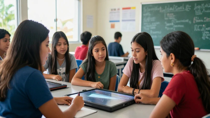 La telesecundaria: una historia transformadora de la educación 4 Estudiantes mexicanos aprenden dinámicamente en telesecundaria