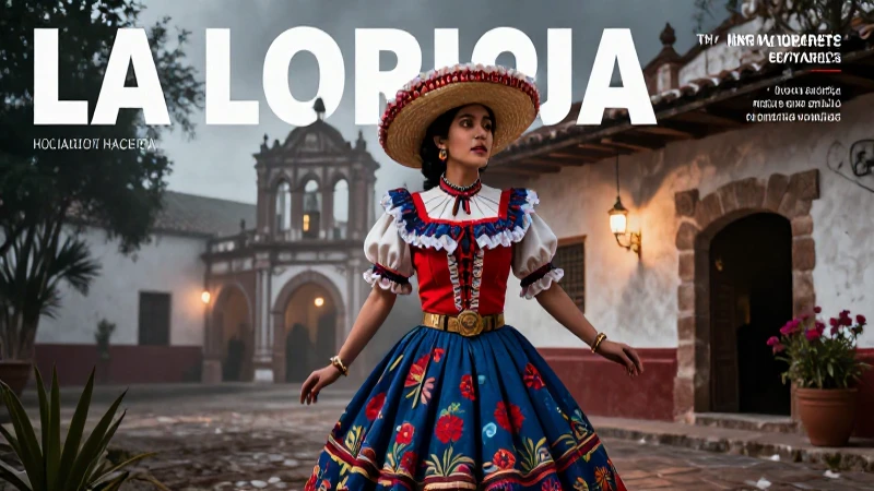Llorona dramática en hacienda mexicana de alta calidad