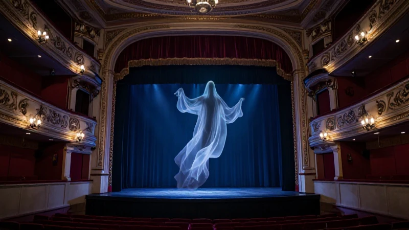 Es un teatro mexicano clásico con espectros espectaculares