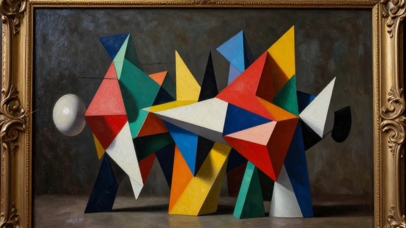 Pintura clásica evoluciona a escultura geométrica moderna