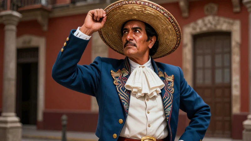 Paco el Chato en pose heroica e ilustración vibrante