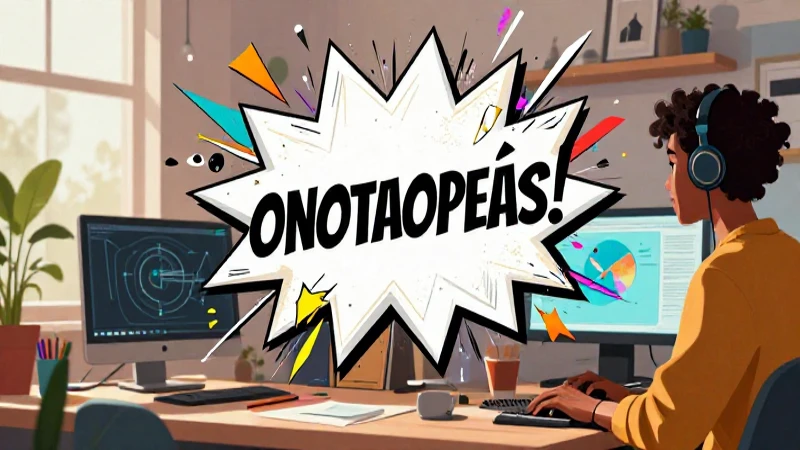 Ilustrador dinámico crea onomatopeyas vibrantes para historietas