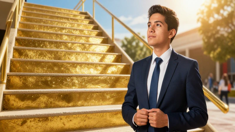 Hito: Qué es, significado, importancia y usos esenciales 5 Joven profesional mexicano asciende hacia un futuro brillante